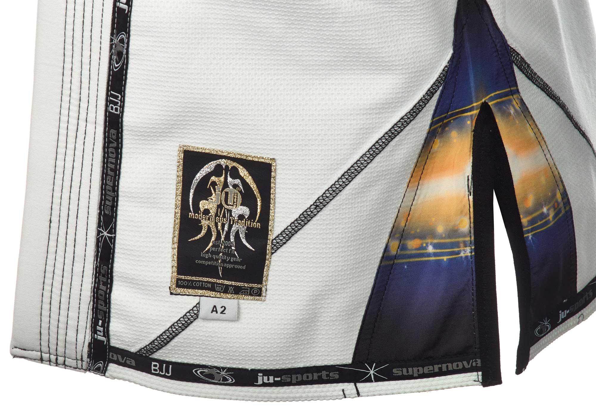 ju-sports-supernova-bjj-gi-anzug-wei-550g-pearl-weave-mit-bag image 2