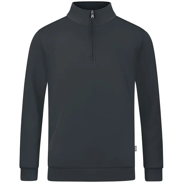 jako-base-ziptop-baumwolle-schwarz-stehkragen-unisex image 1