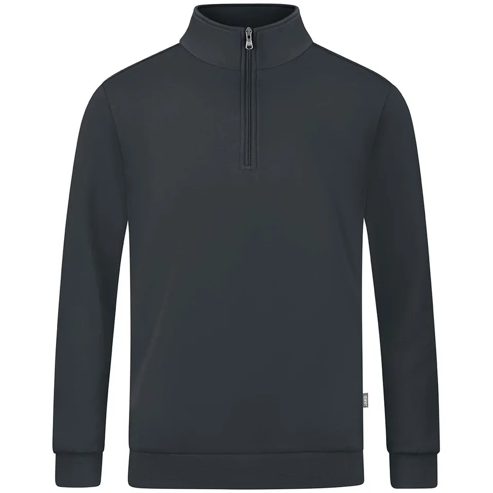 jako-base-ziptop-baumwolle-schwarz-stehkragen-unisex image 1