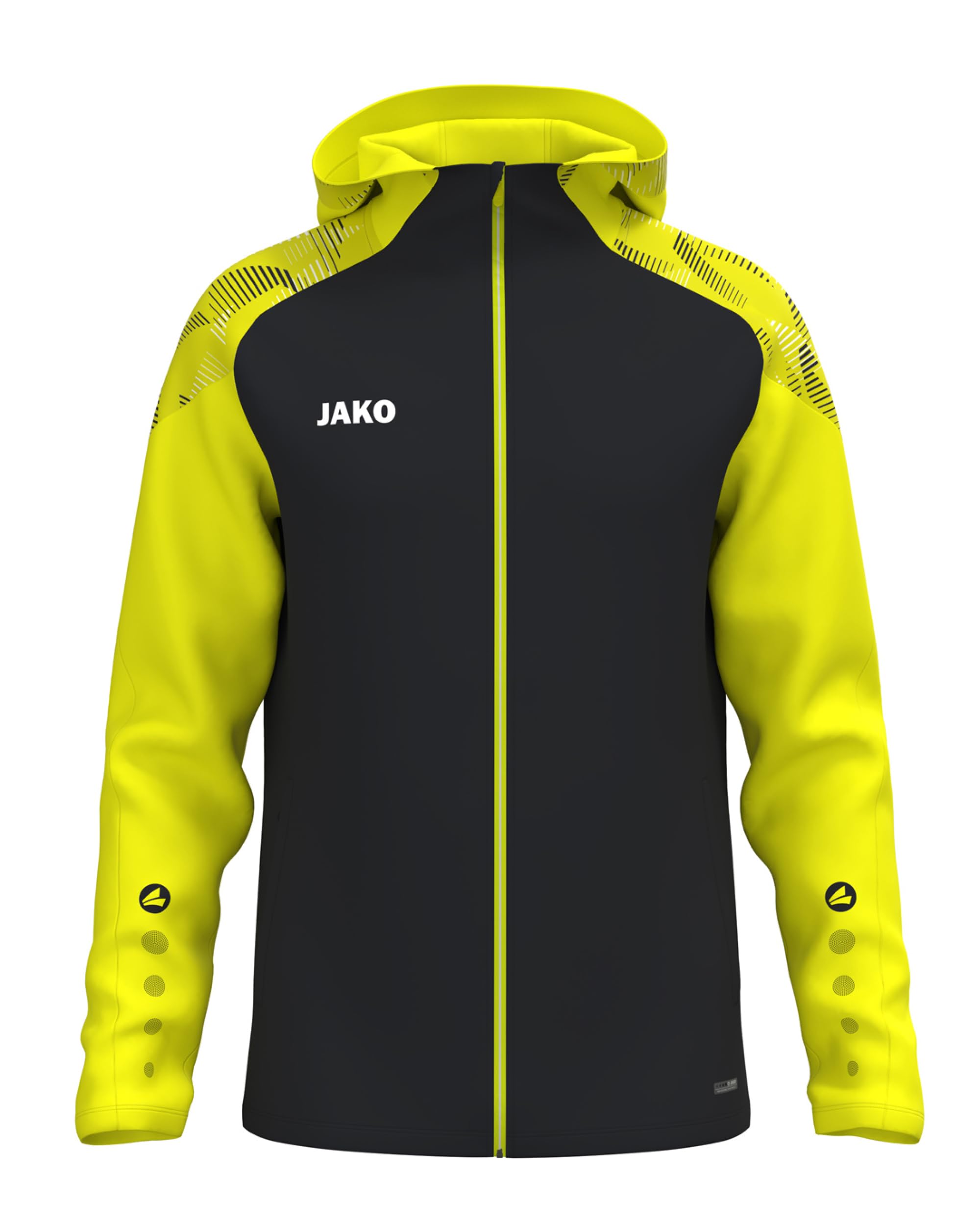 jako-sonic-kapuzenjacke-damen-schwarz-rot-micro-fleece image 6