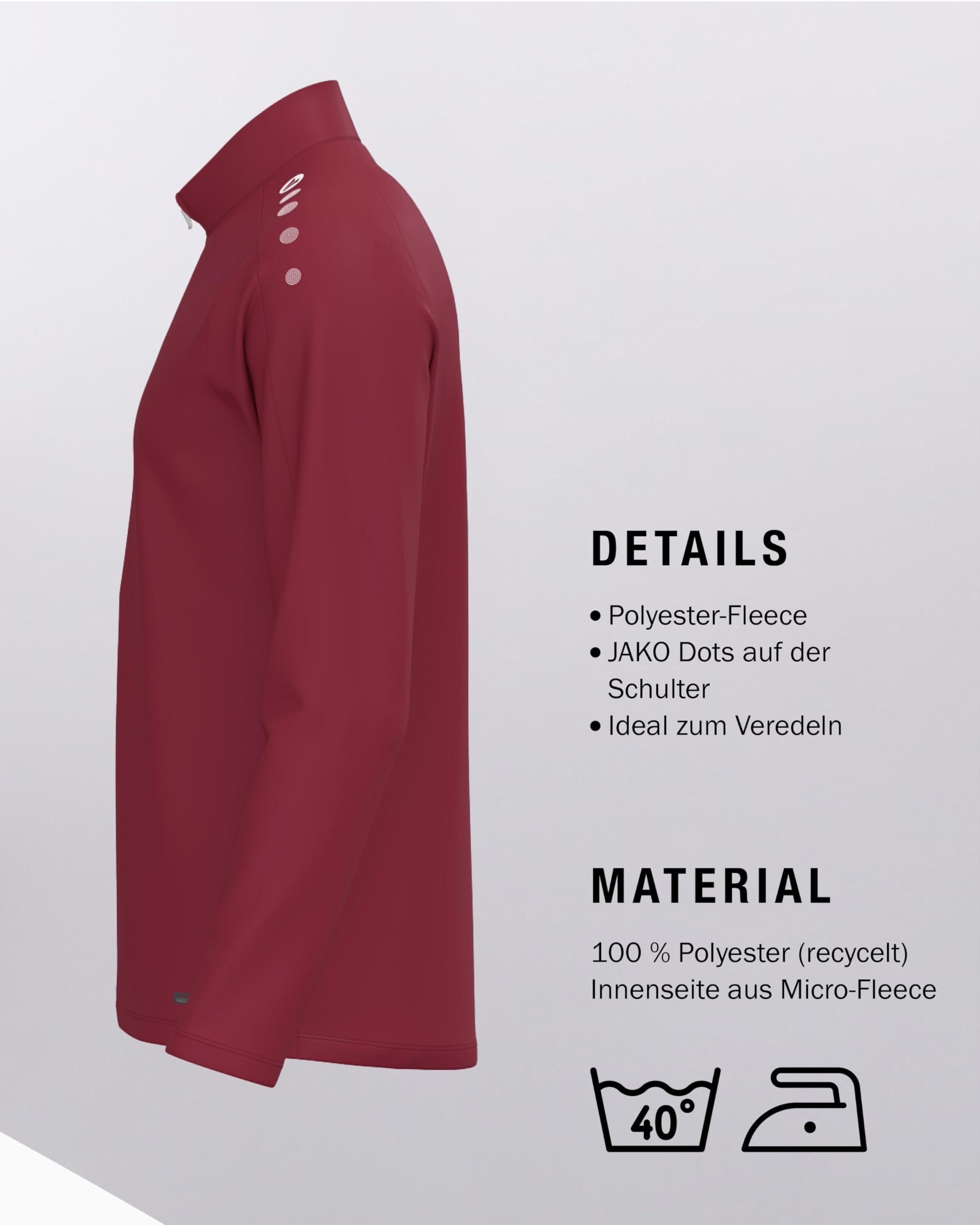 jako-one-ziptop-kinder-micro-fleece-recycelt image 5