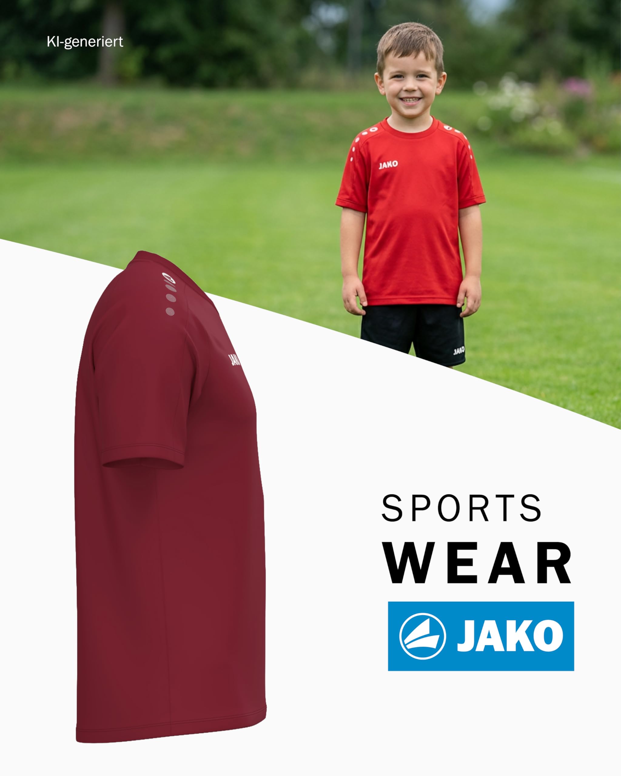 jako-one-cotton-kinder-t-shirt-128-wei-baumwolle image 3