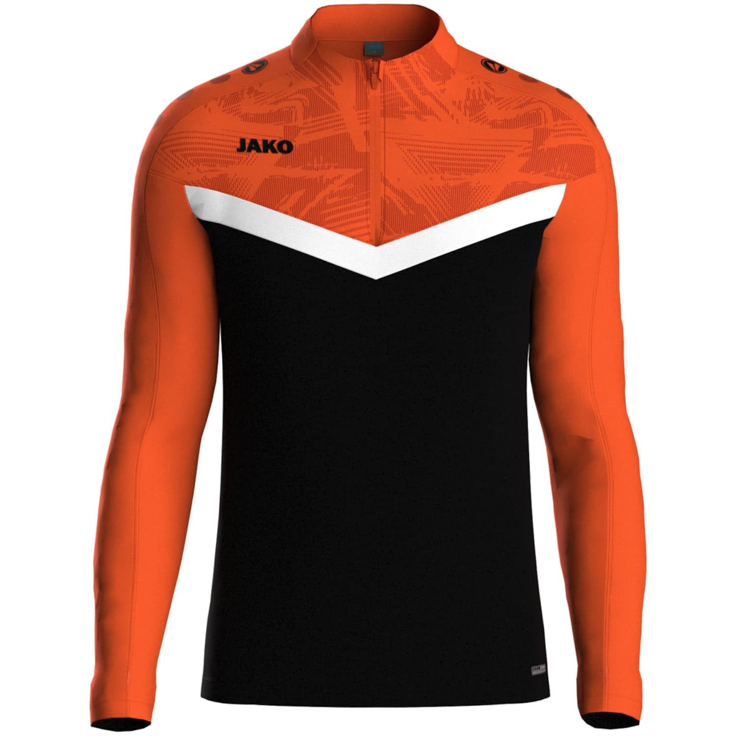jako-iconic-ziptop-kinder-marine-neongelb-128-fleece image 5