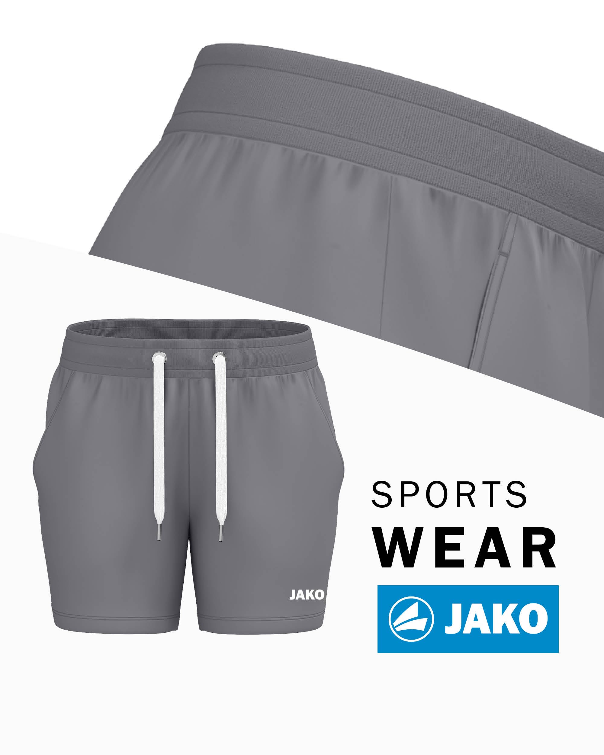 jako-one-cotton-joggingshorts-damen-34-grau image 2