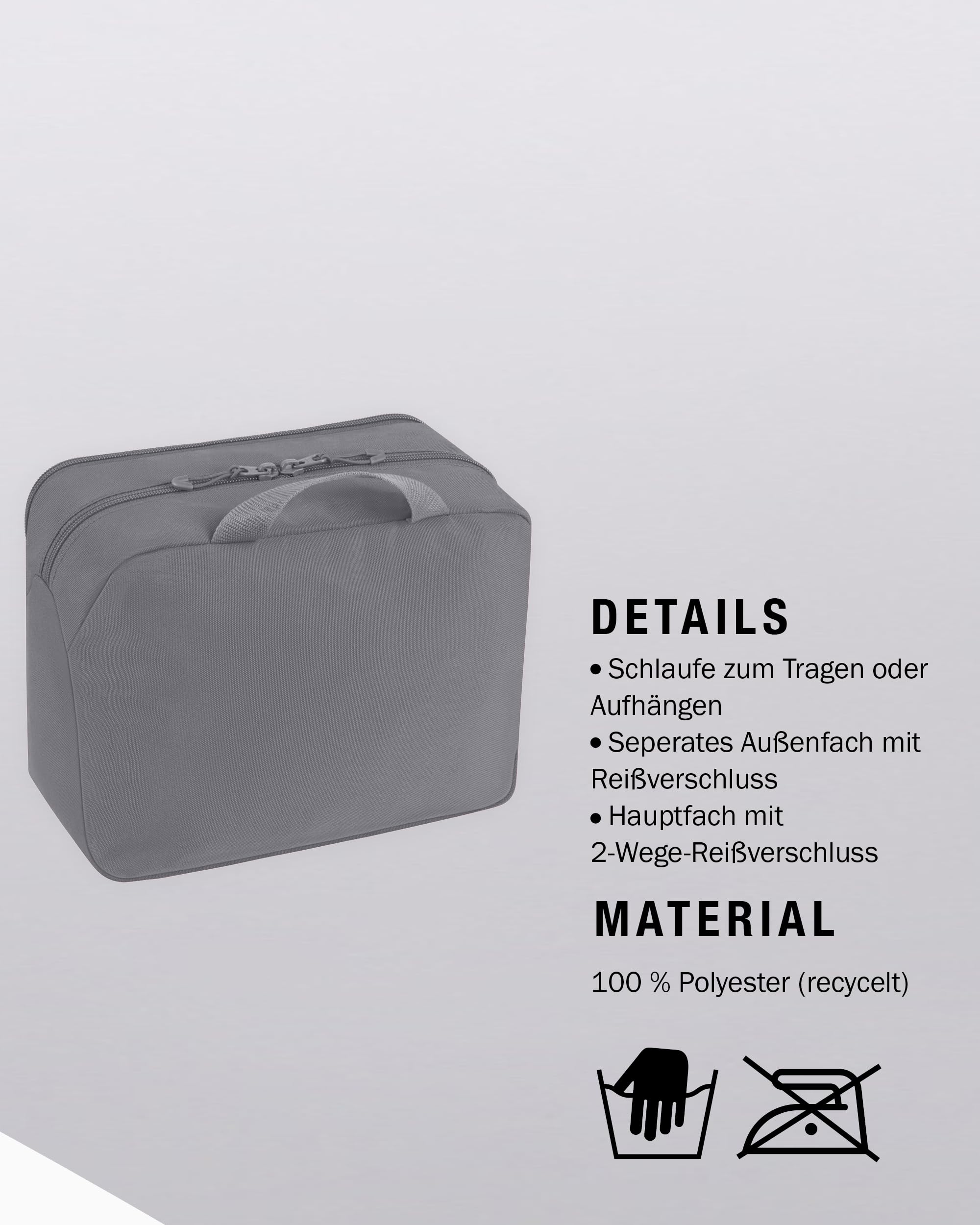 jako-one-kulturtasche-grau-recyceltes-polyester image 4