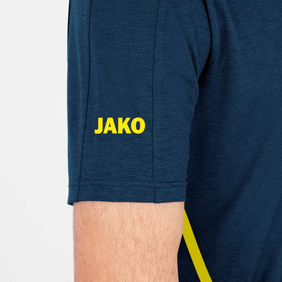 jako-challenge-t-shirt-herren-melange-mit-kontrast-tape image 6