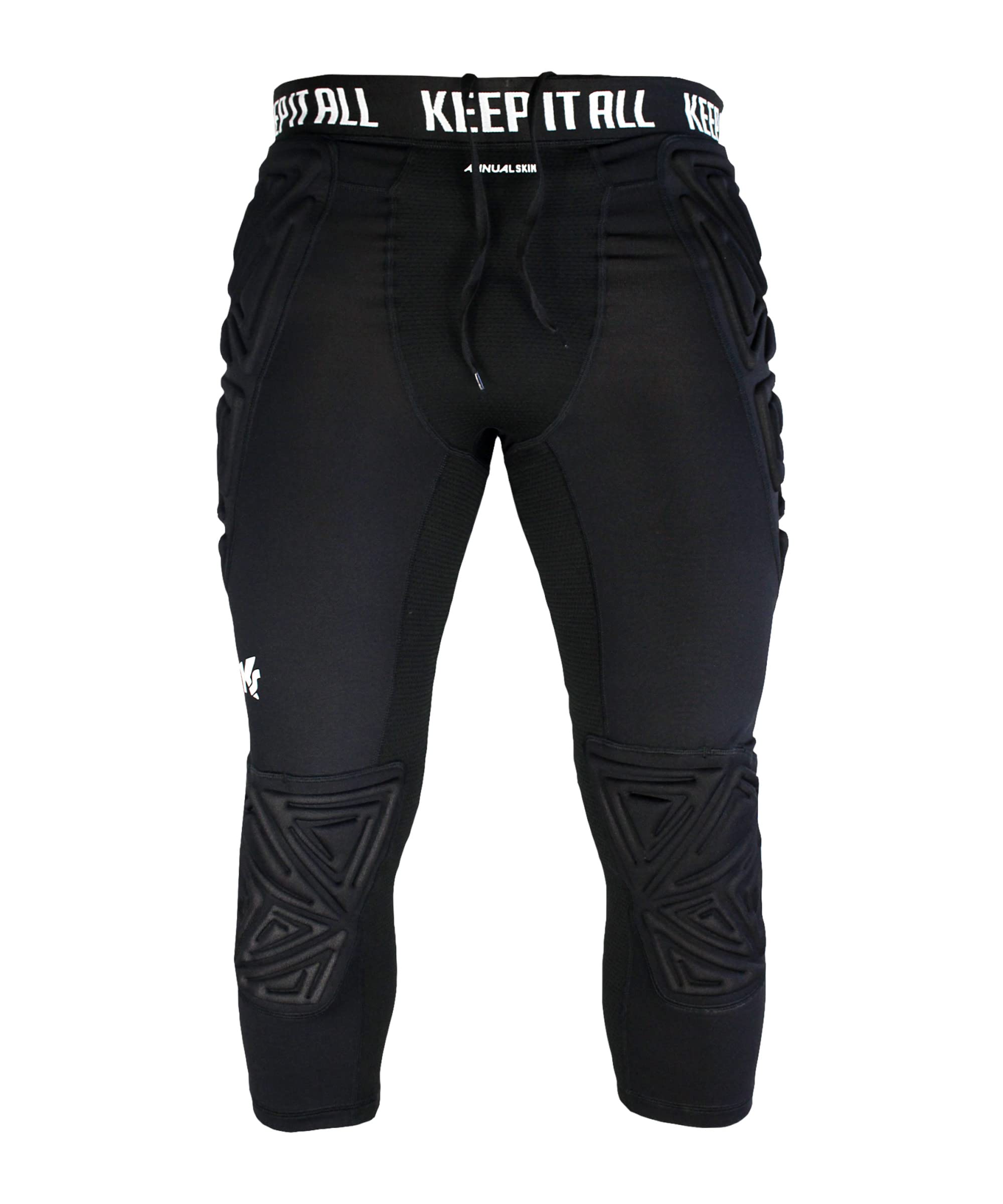 keepersport-powerpadded-torwarthose-3-4-schwarz image 1
