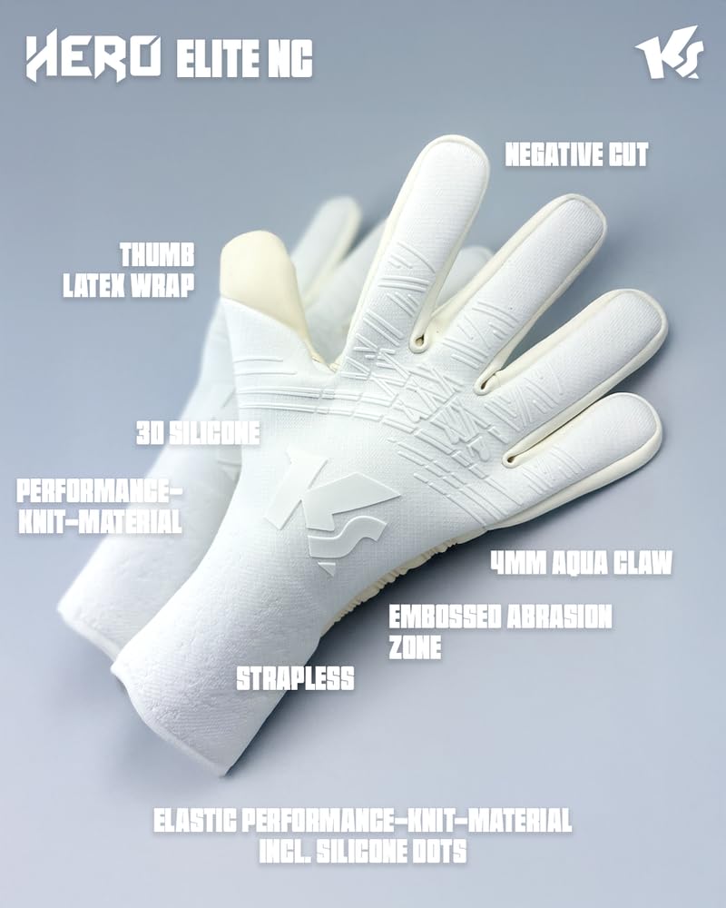 keepersport-varan8-hero-nc-torwarthandschuhe-wei-11-ohne-fingerschutz image 1