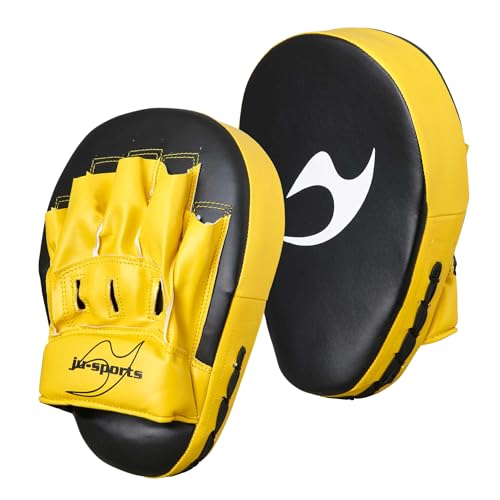 ju-sports-curved-handpratzen-gelb-schwarz-kunstleder-paar image 8