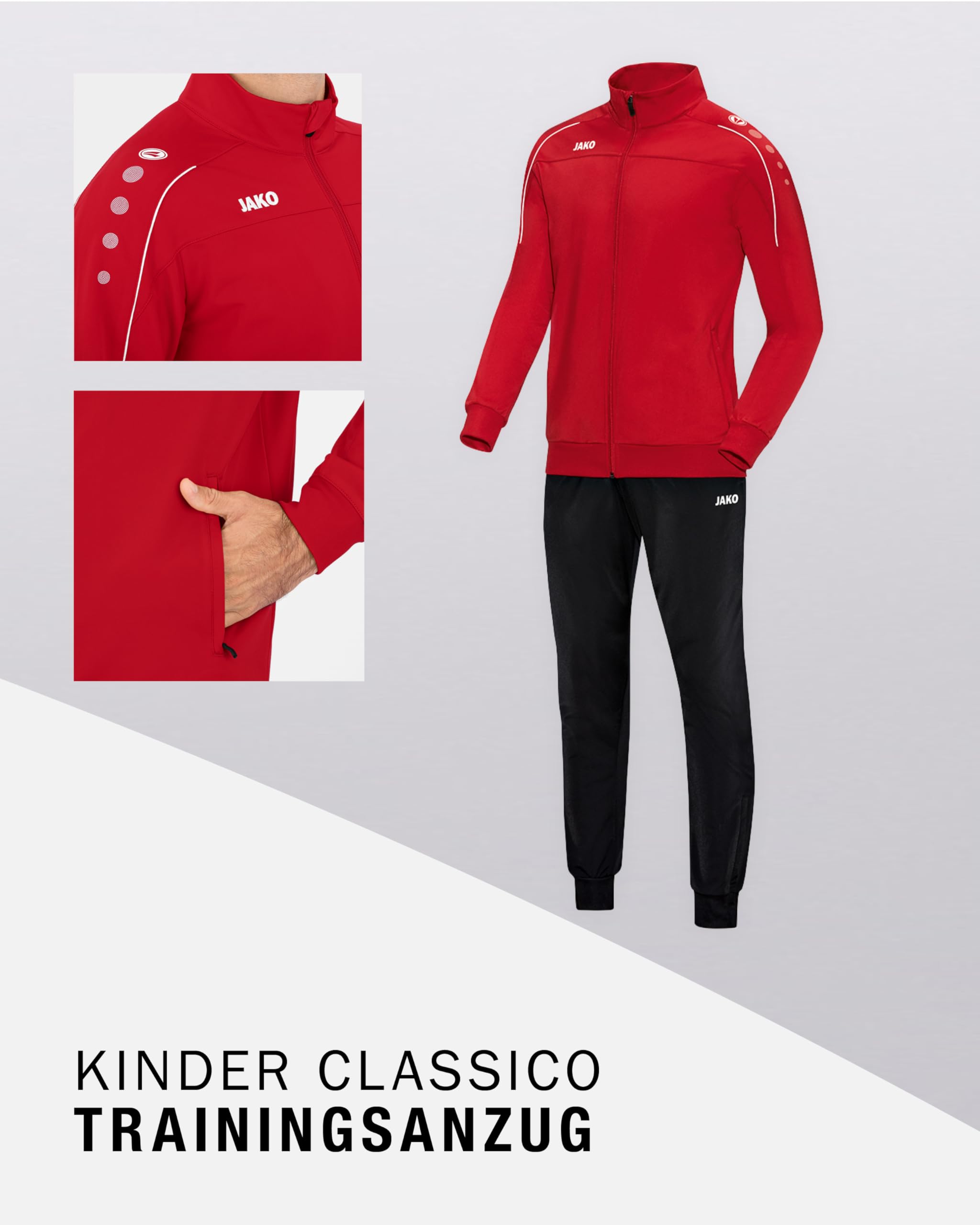 jako-classico-trainingsanzug-kinder-marine-polyester image 3