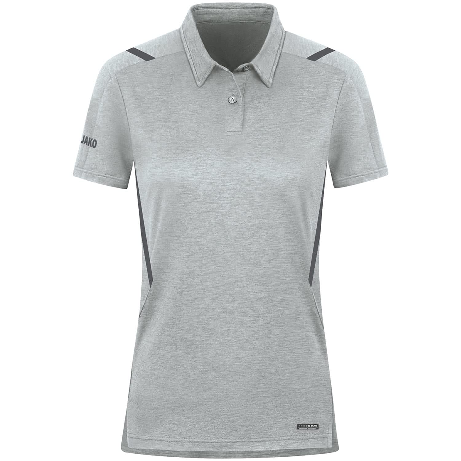 jako-challenge-polo-damen-freizeit-melange-polokragen image 1