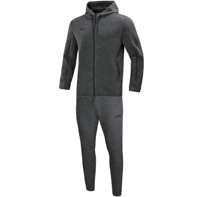 jako-premium-basics-jogginganzug-damen-34-anthrazit-meliert-kapuze image 1