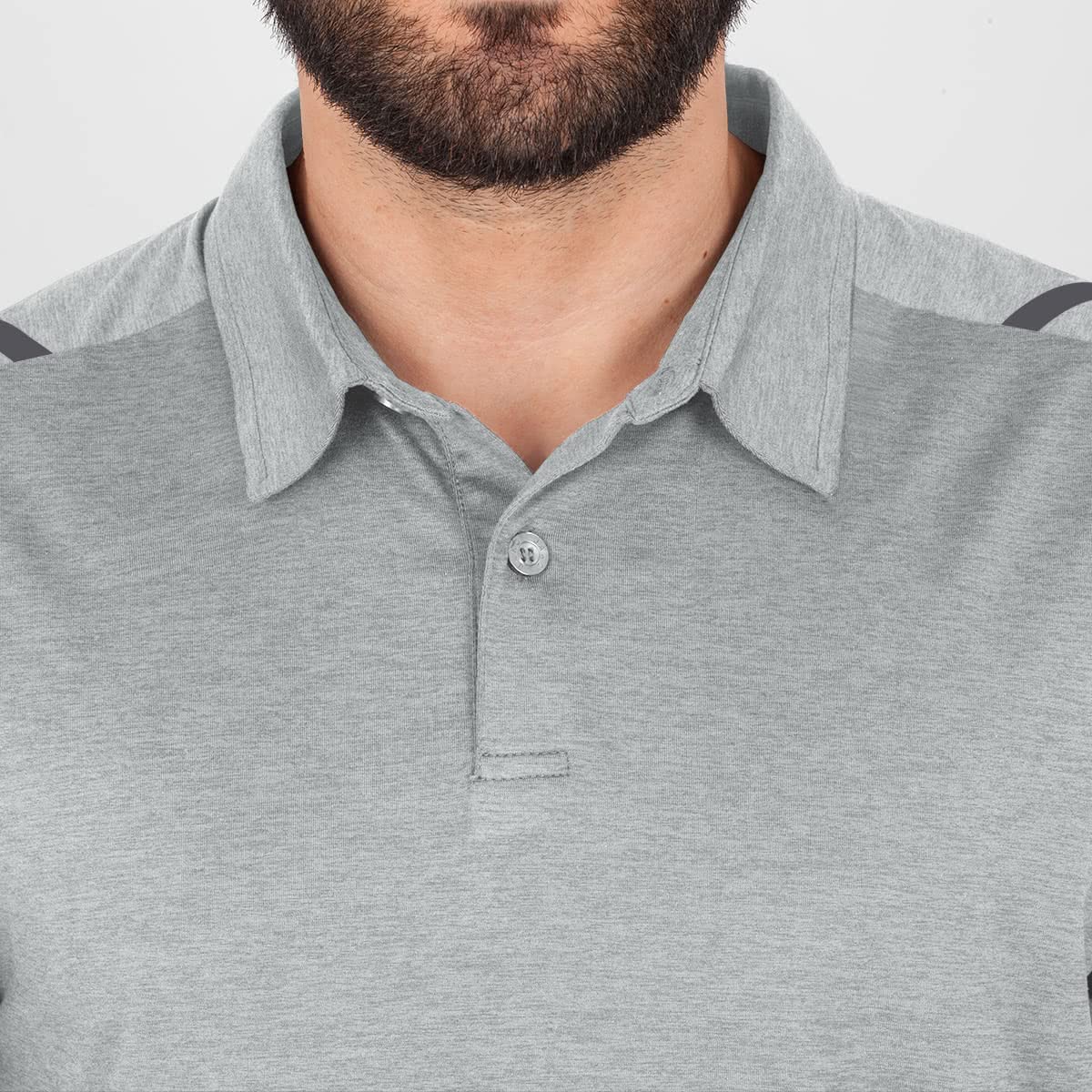 jako-challenge-polo-herren-schwarz-meliert-casual-look image 6