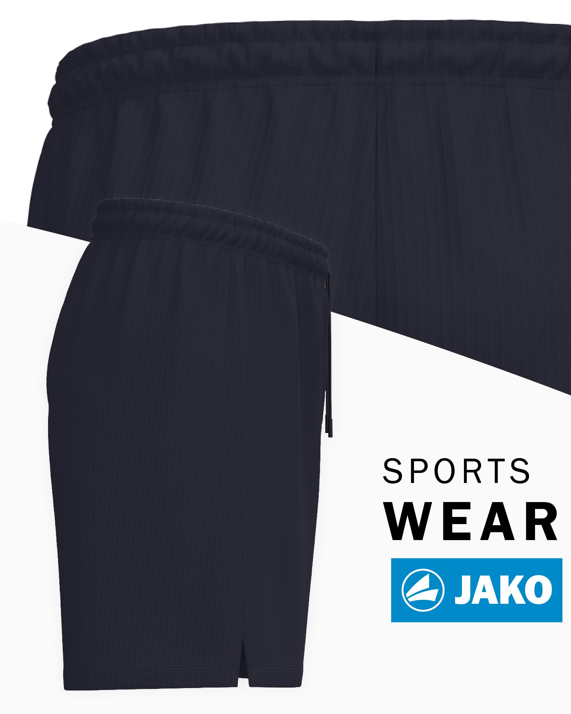 jako-wardrobe-retro-unisex-shorts-schwarz-recycelt image 2