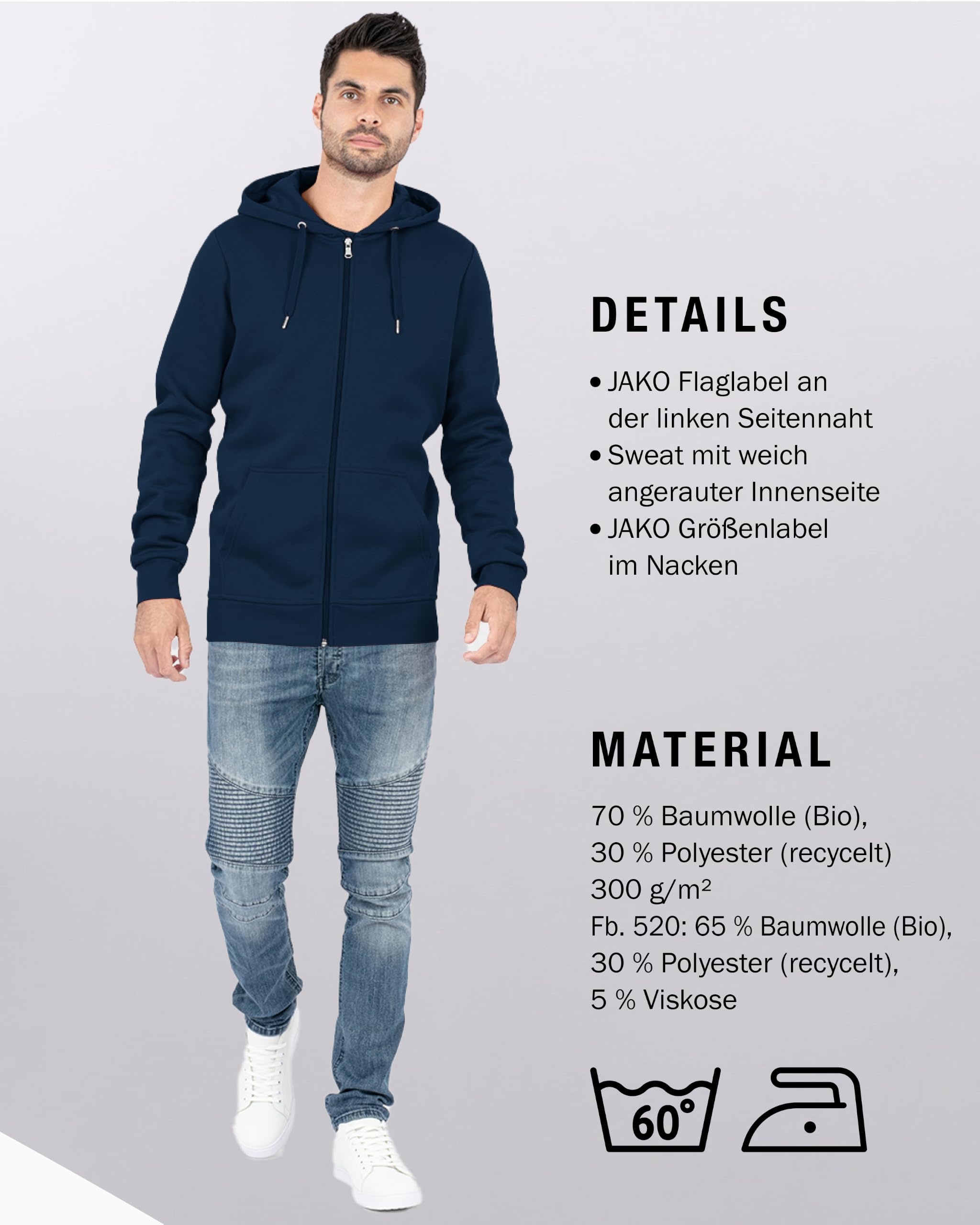 jako-base-organic-kapuzenjacke-herren-schwarz-l image 5