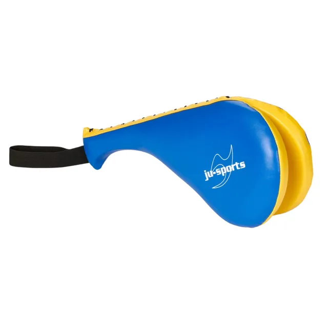 ju-sports-double-hand-mitt-kids-pratze-37cm-gelb-blau image 1