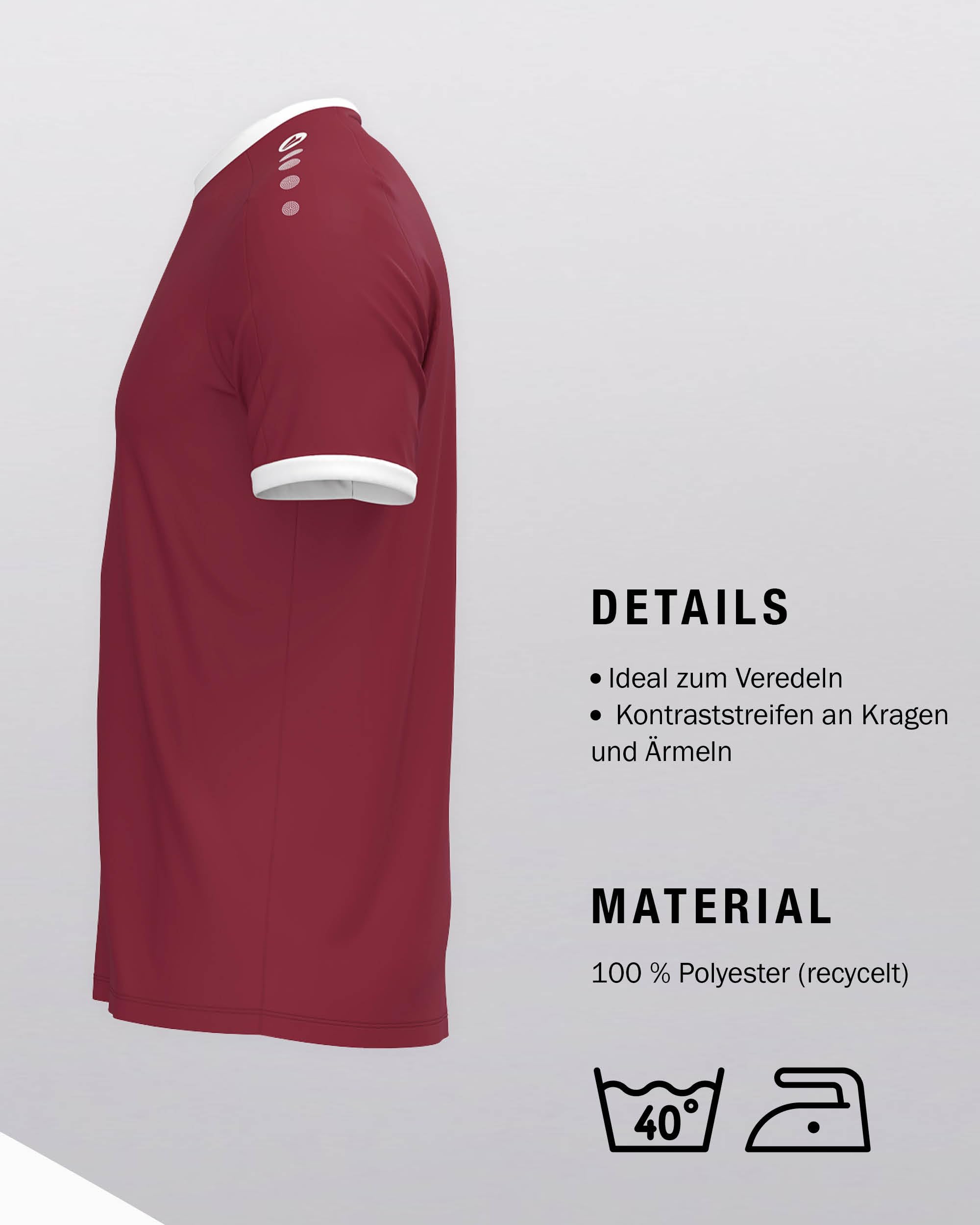jako-one-kurzarm-trikot-wei-atmungsaktiv-recyclingpolyester image 5