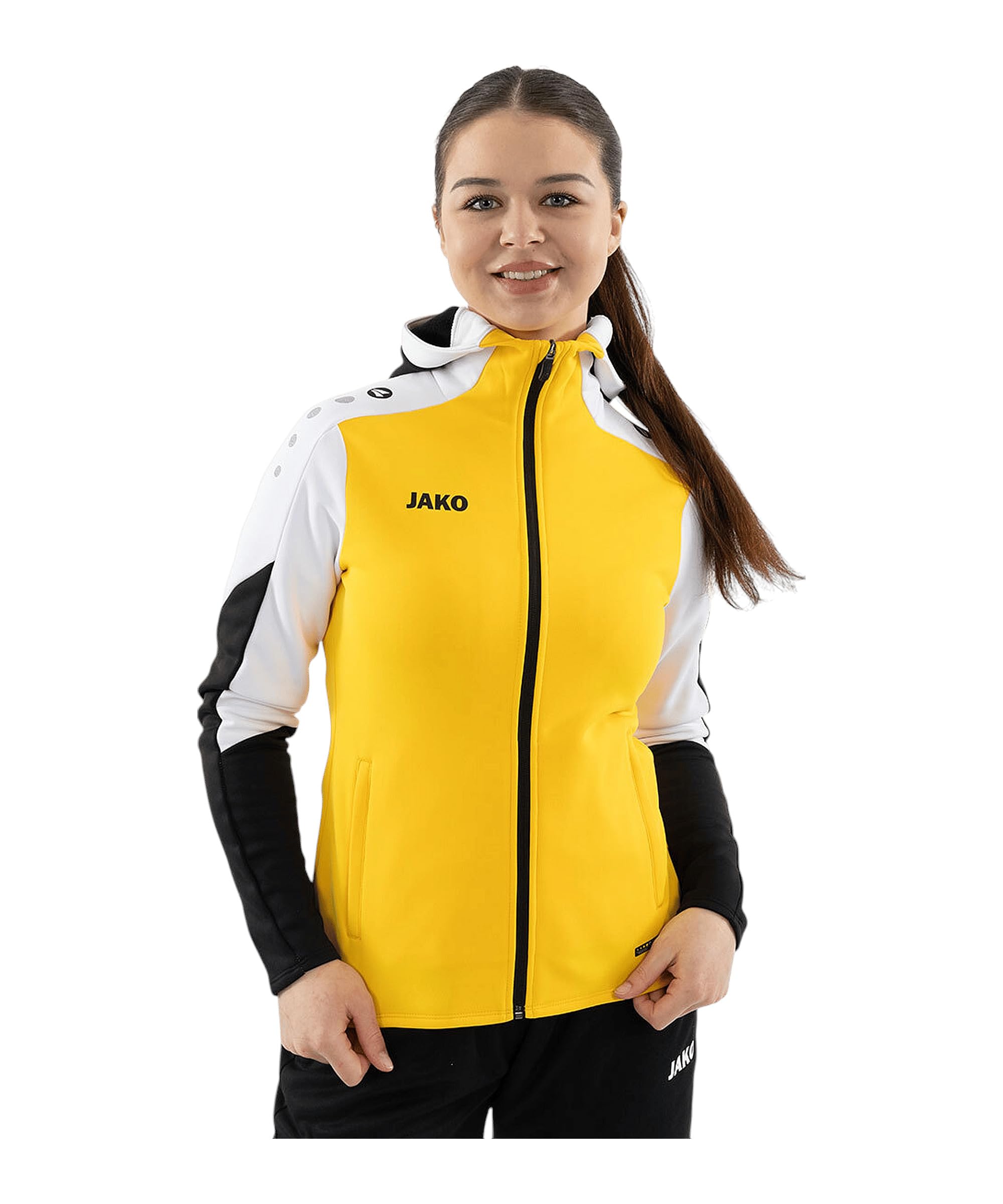 jako-dynamic-kapuzenjacke-damen-gelb-s image 2