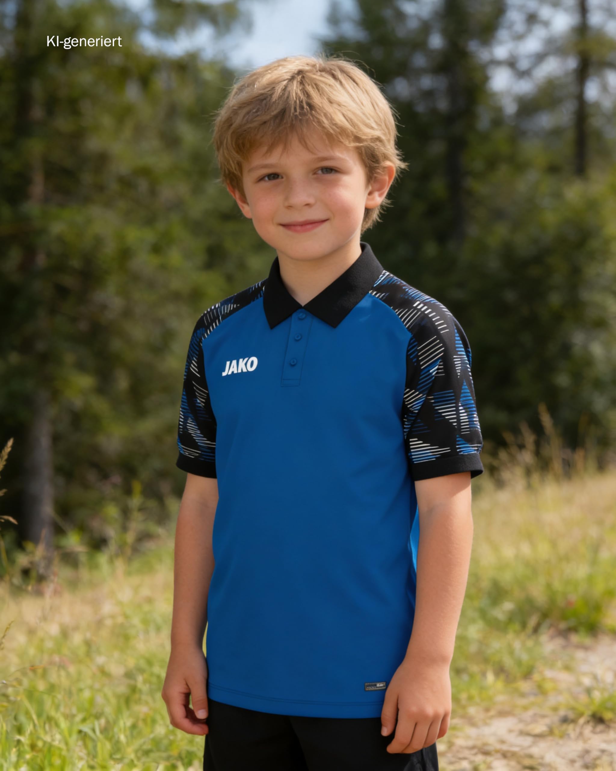 jako-sonic-poloshirt-kinder-140-aqua-marine image 2