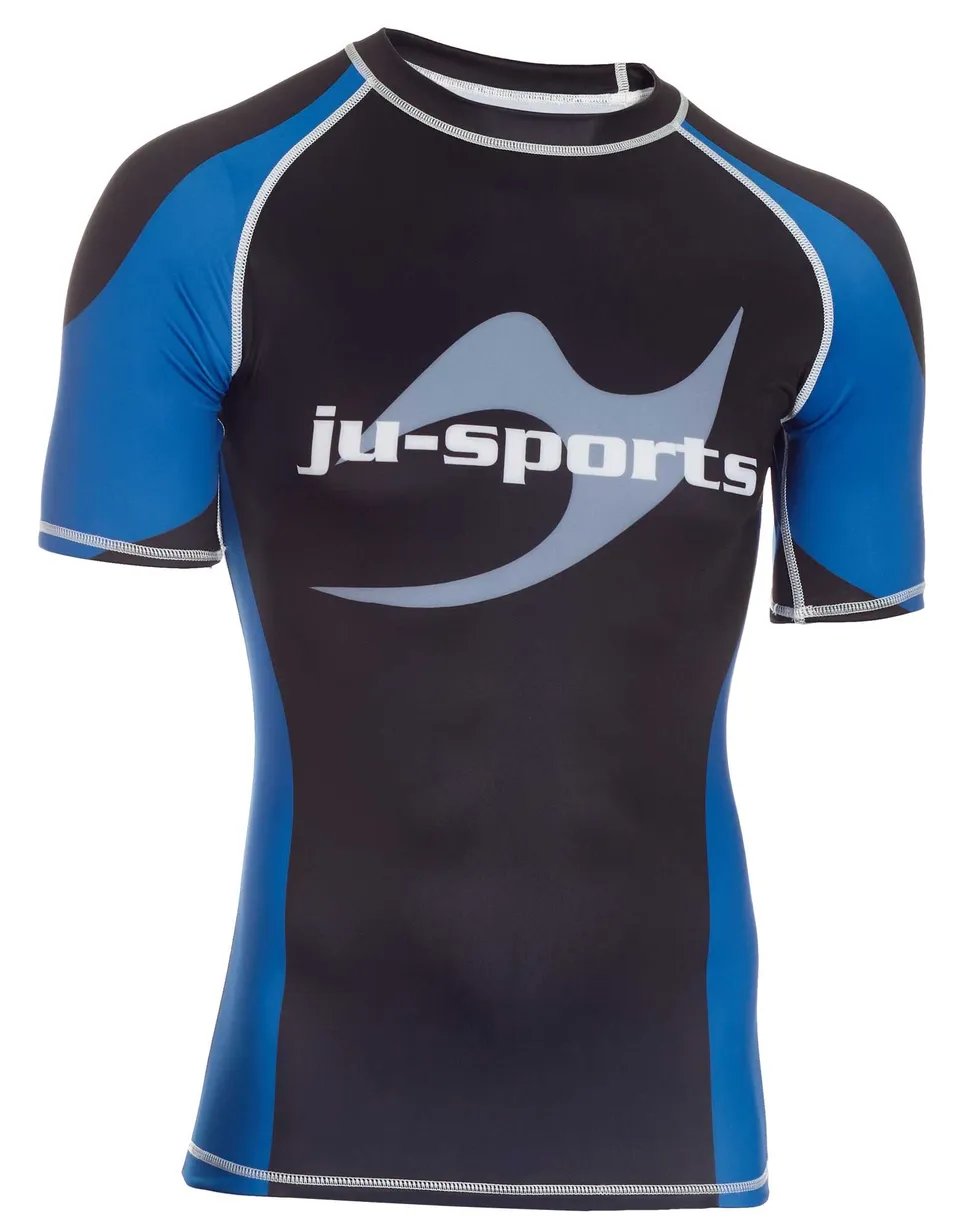 ju-sports-rank-rashguard-pro-kurzarm-rashguard-blau image 1