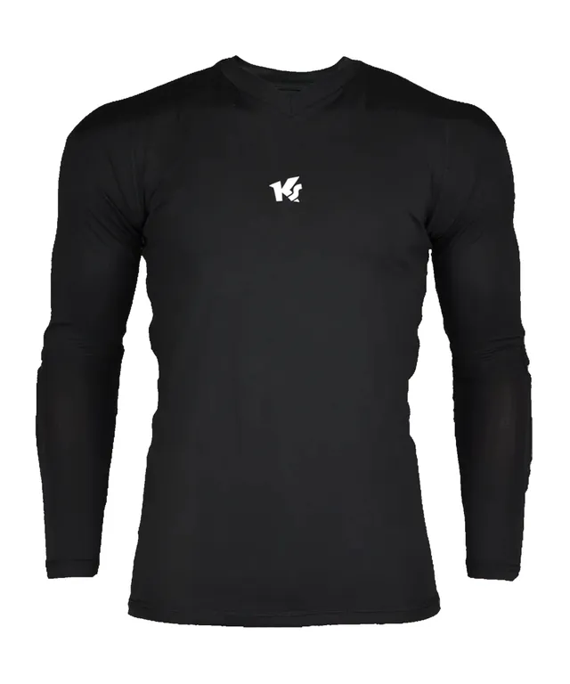 keepersport-powerpadded-langarm-unterhemd-herren-schwarz-gelb image 1