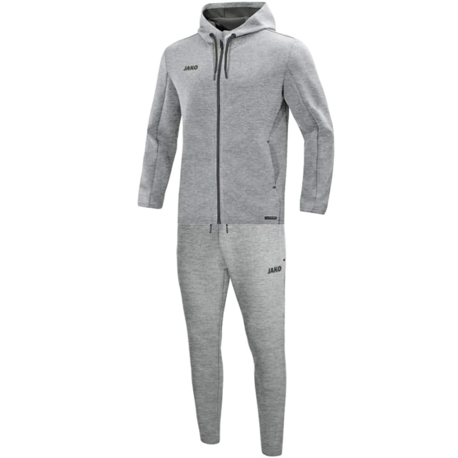 jako-premium-basics-jogginganzug-damen-34-anthrazit-meliert-kapuze image 5