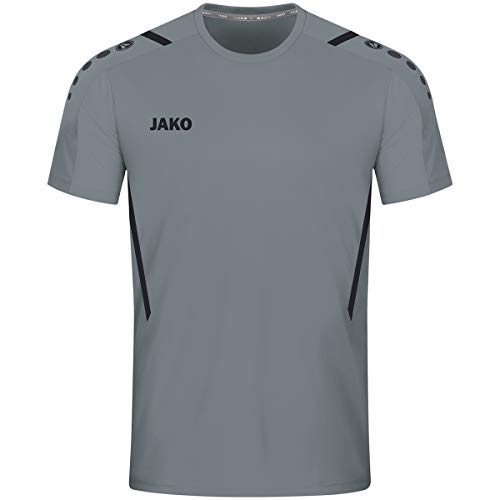 jako-challenge-herren-trikot-kurzarm-steingrau-schwarz-l image 2