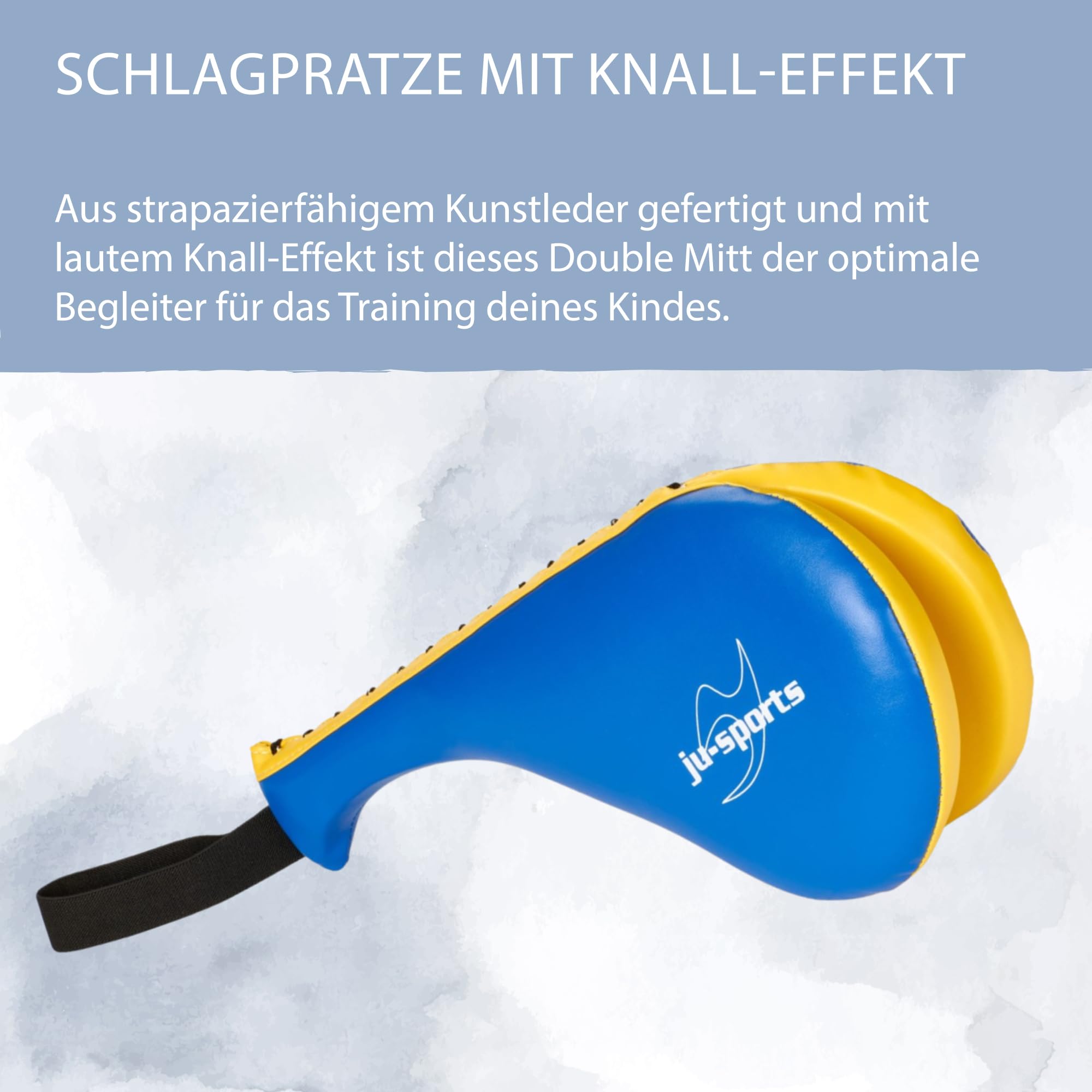 ju-sports-double-hand-mitt-kids-pratze-37cm-gelb-blau image 4