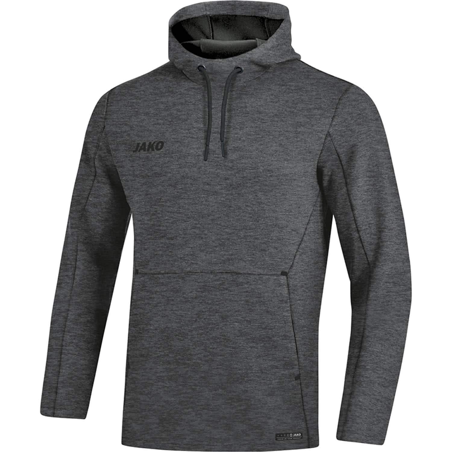 jako-premium-basics-kapuzenhoodie-herren-marine-meliert image 1