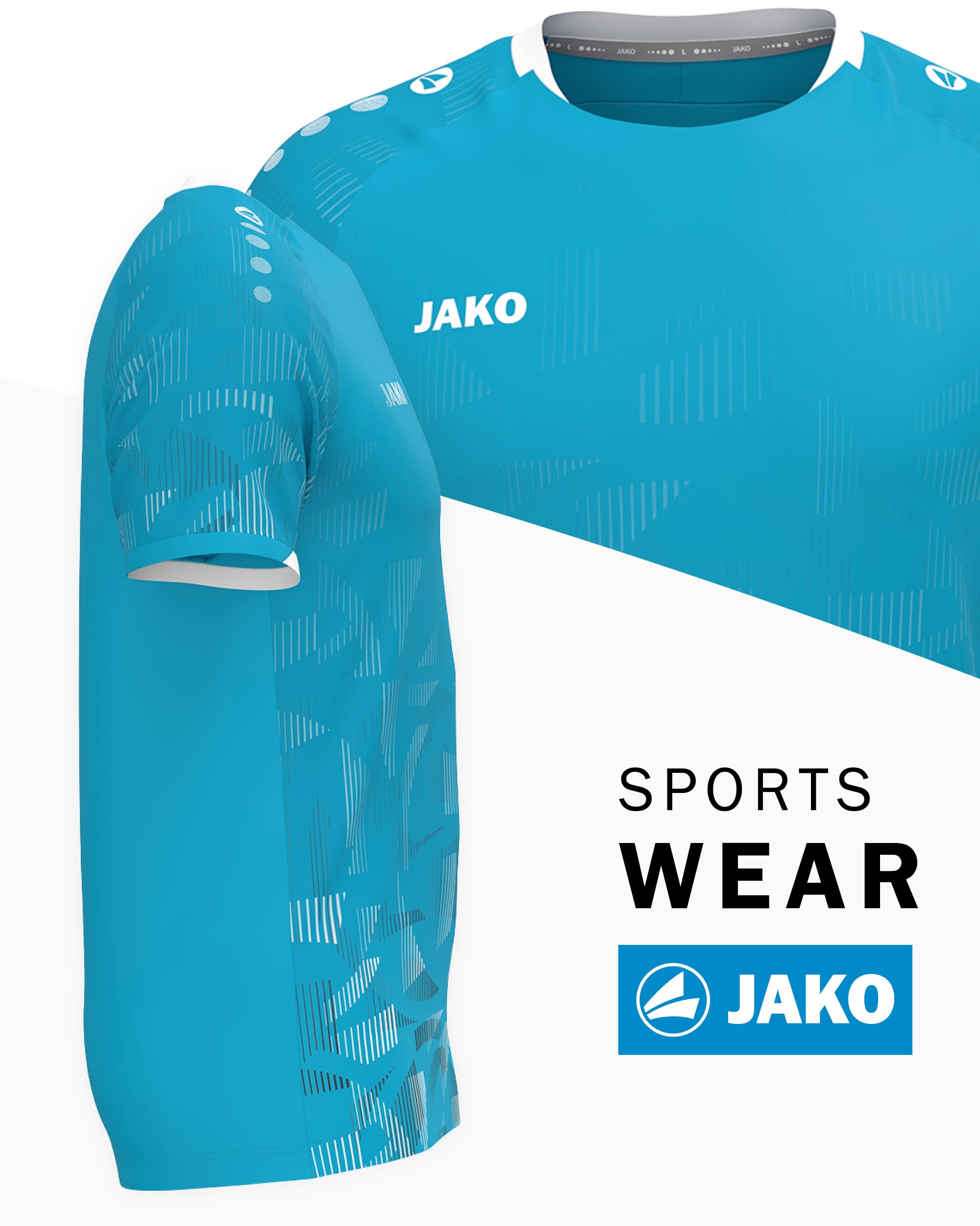 jako-sonic-kinder-trikot-128-wei-rot-keep-dry image 3