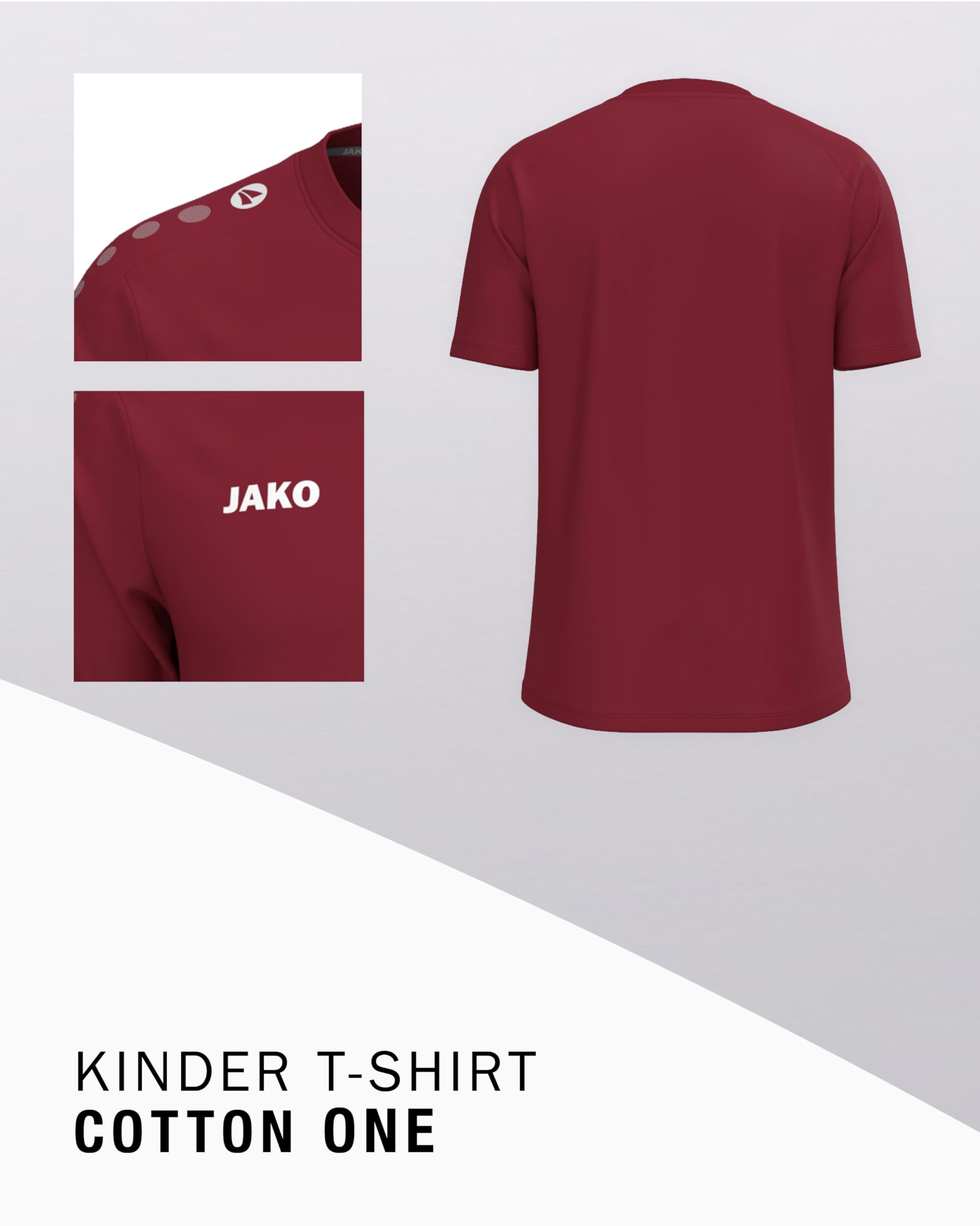jako-one-cotton-kinder-t-shirt-128-wei-baumwolle image 4