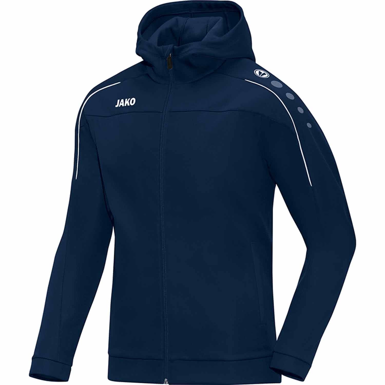jako-classico-6850-kapuzenjacke-marine-fleece-herren image 3