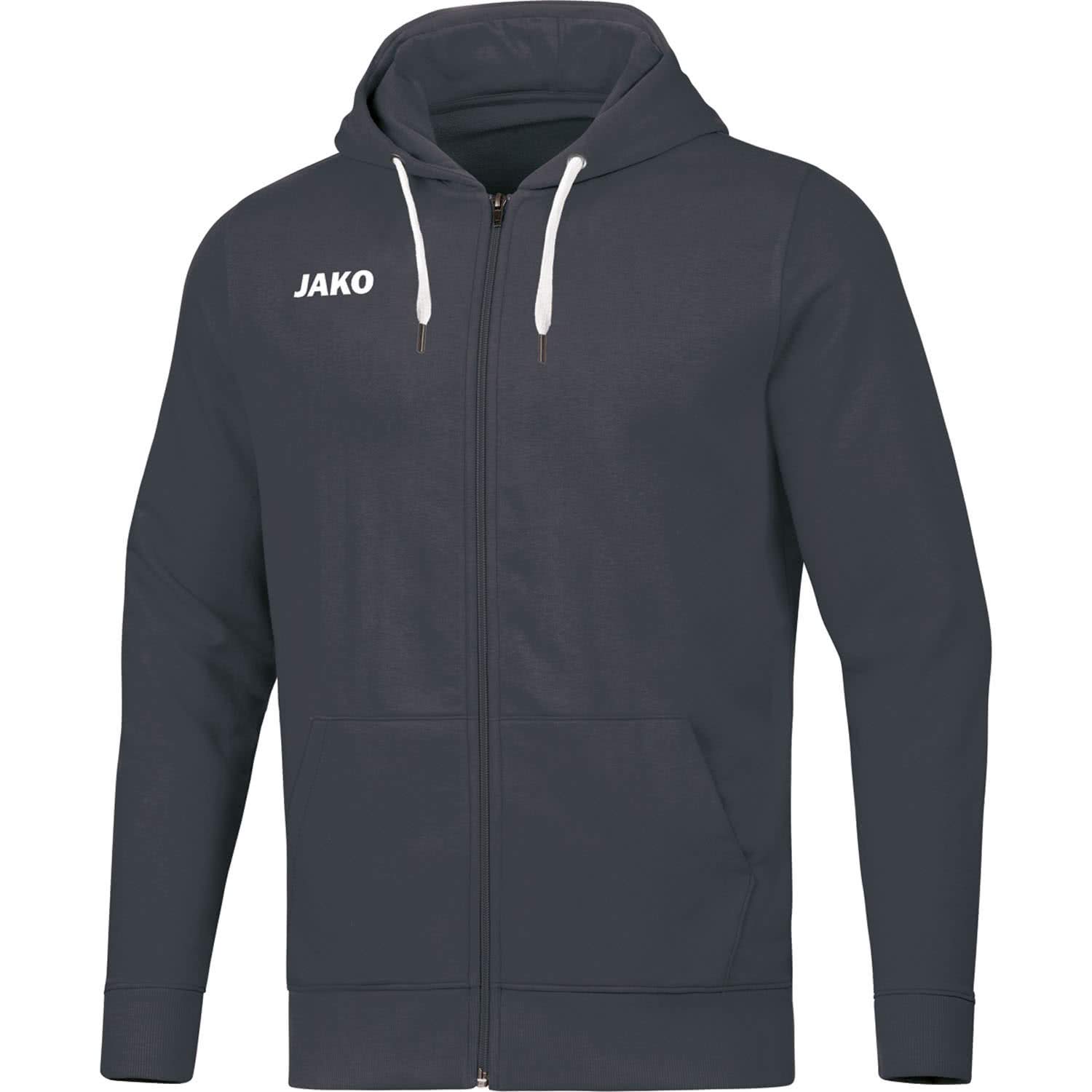 jako-base-damen-kapuzenjacke-schwarz-gr-38-bio-baumwolle image 1