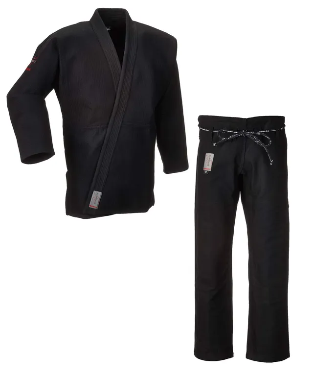 ju-sports-brasilia-bjj-gi-schwarz-gold-weave-a3 image 1