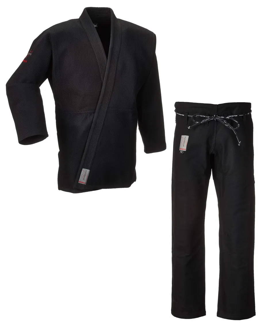 ju-sports-brasilia-bjj-gi-schwarz-gold-weave-a3 image 1
