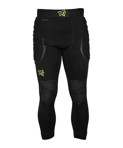 keepersport-powerpadded-torwart-unterziehhose-s-schwarz-gelb-2 image 8