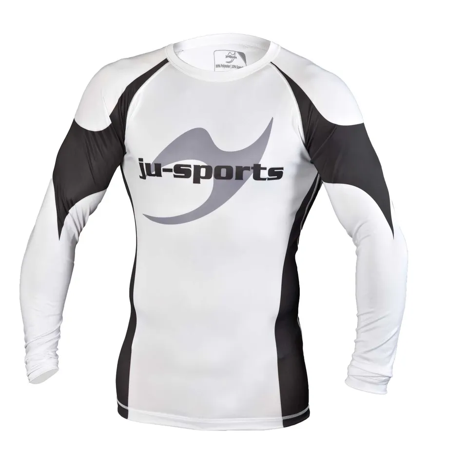 ju-sports-rashguard-pro-c13-langarm-wei-kompression-gr-l image 1