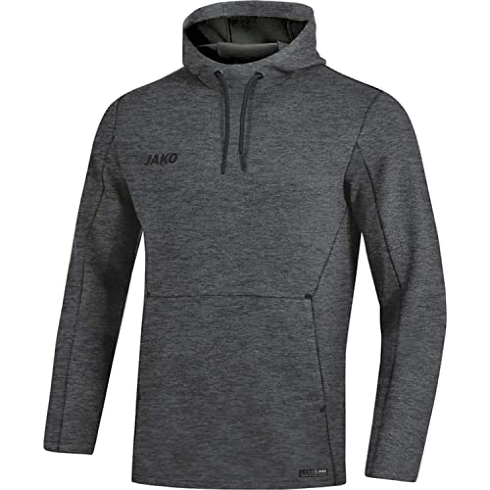 jako-premium-basics-kapuzenhoodie-herren-marine-meliert image 2
