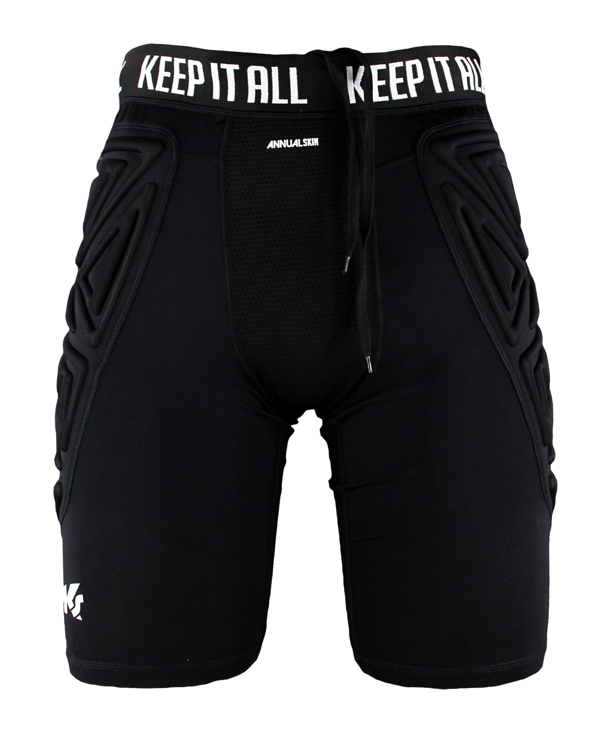 keepersport-unterziehhose-profi-kurz-gepolstert-schwarz image 1