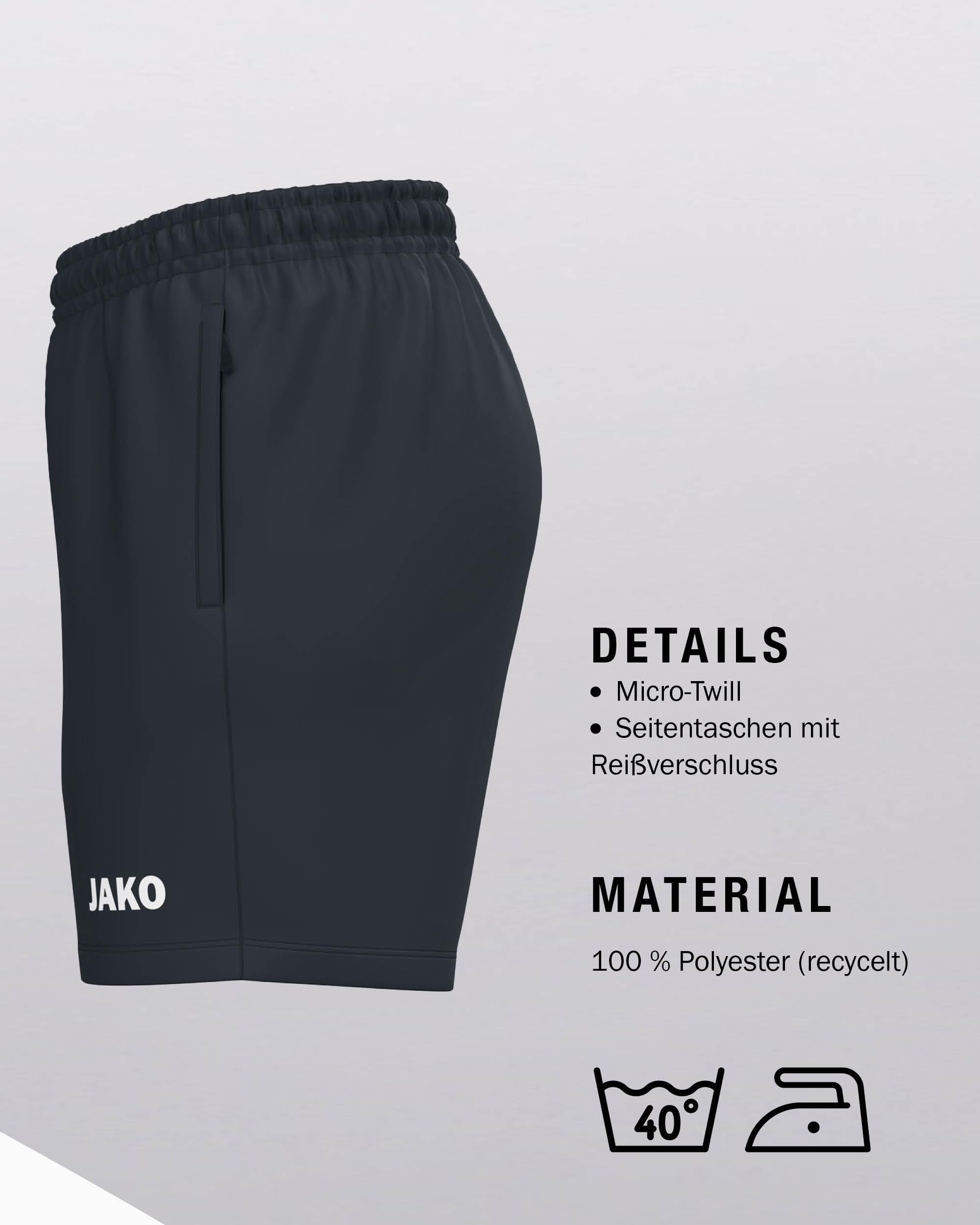 jako-one-webshort-damen-keep-dry-schwarz image 4