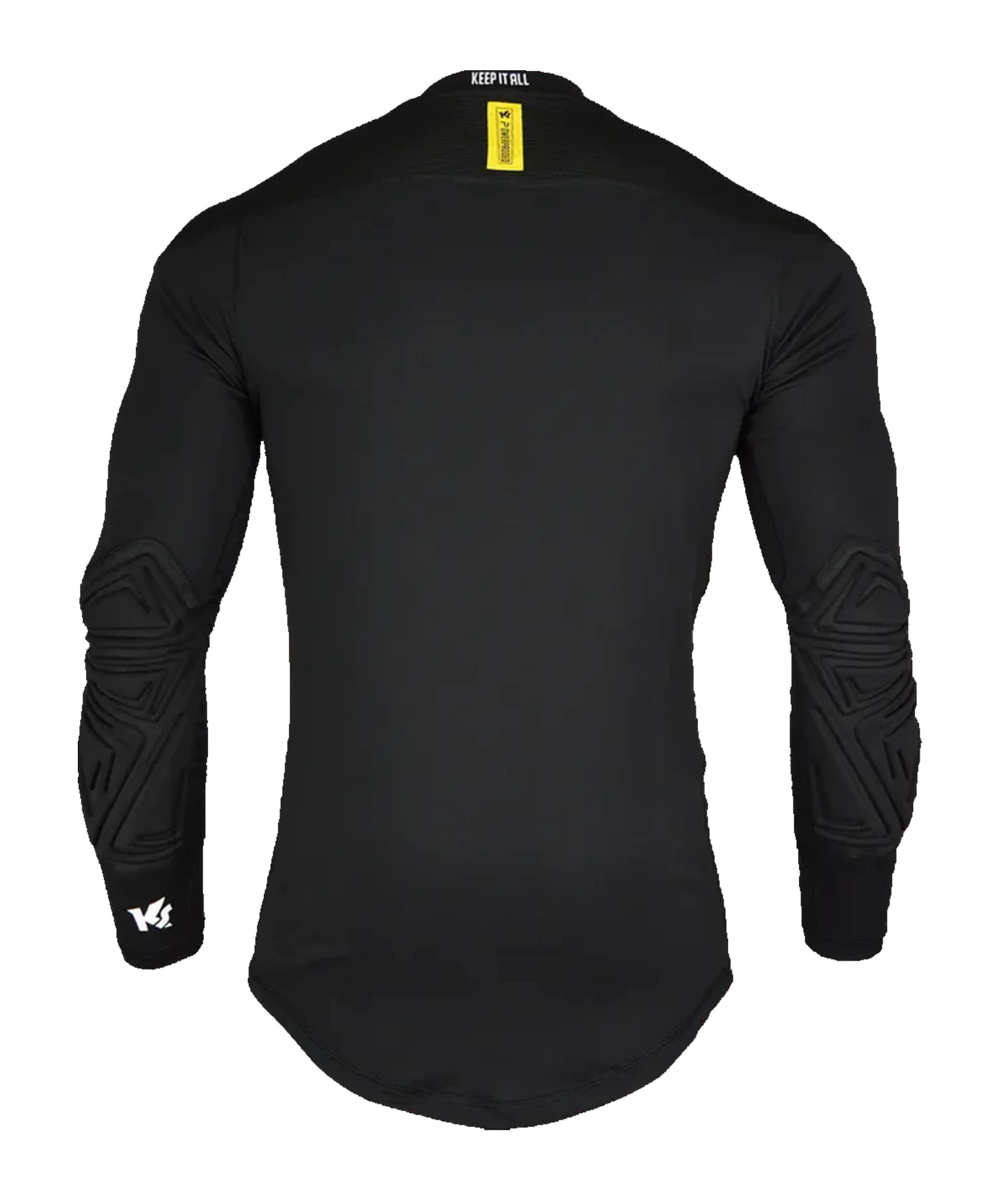 keepersport-powerpadded-langarm-unterhemd-herren-schwarz-gelb image 3