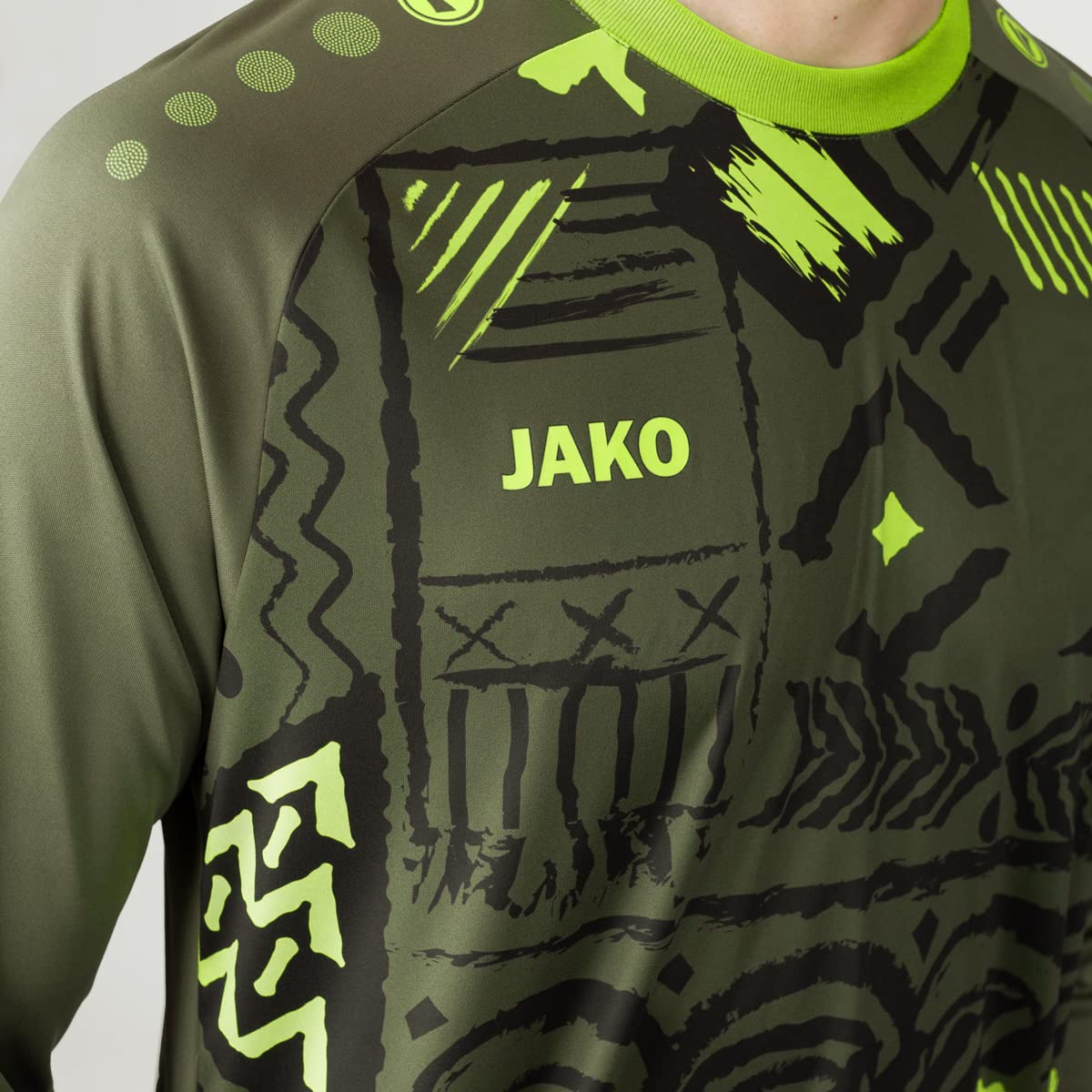 jako-tropicana-torwarttrikot-khaki-neongr-n-xl image 8