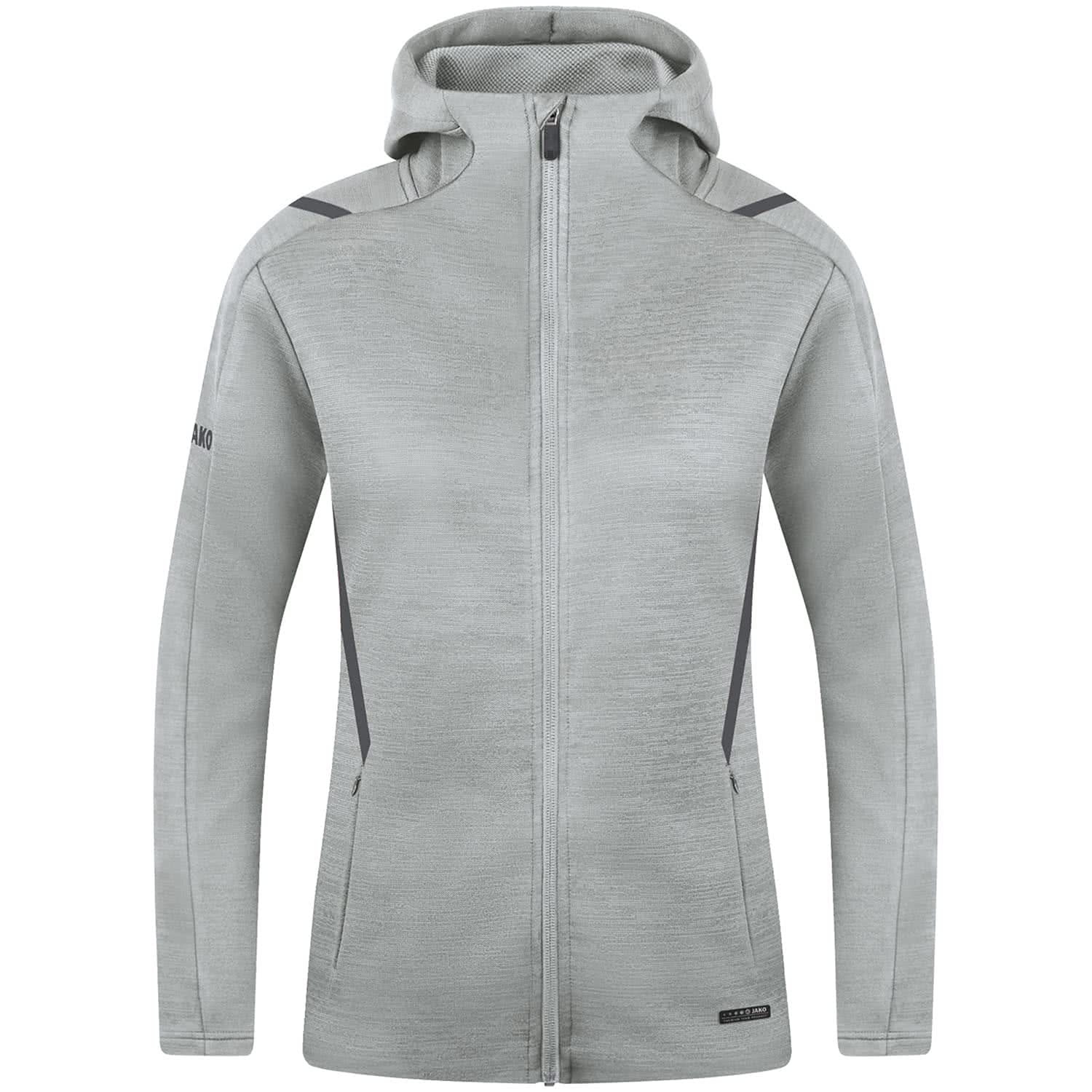 jako-challenge-kapuzenjacke-damen-schwarz-meliert-wei image 1