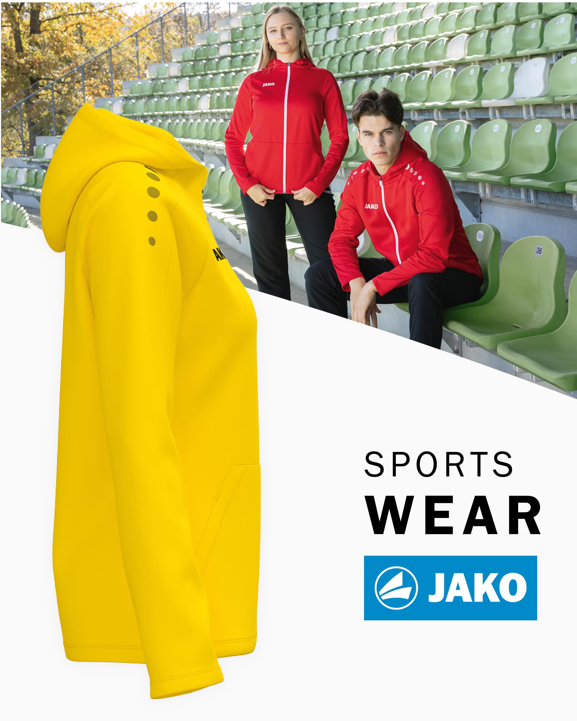 jako-one-kapuzenjacke-damen-schwarz-micro-fleece image 2