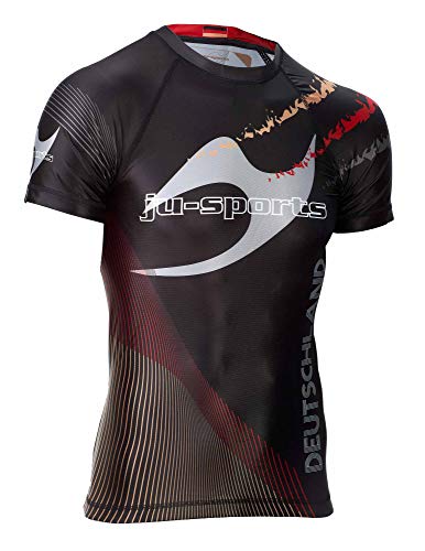 ju-sports-rashguard-pro-c18-germany-kurzarm-schwarz image 8
