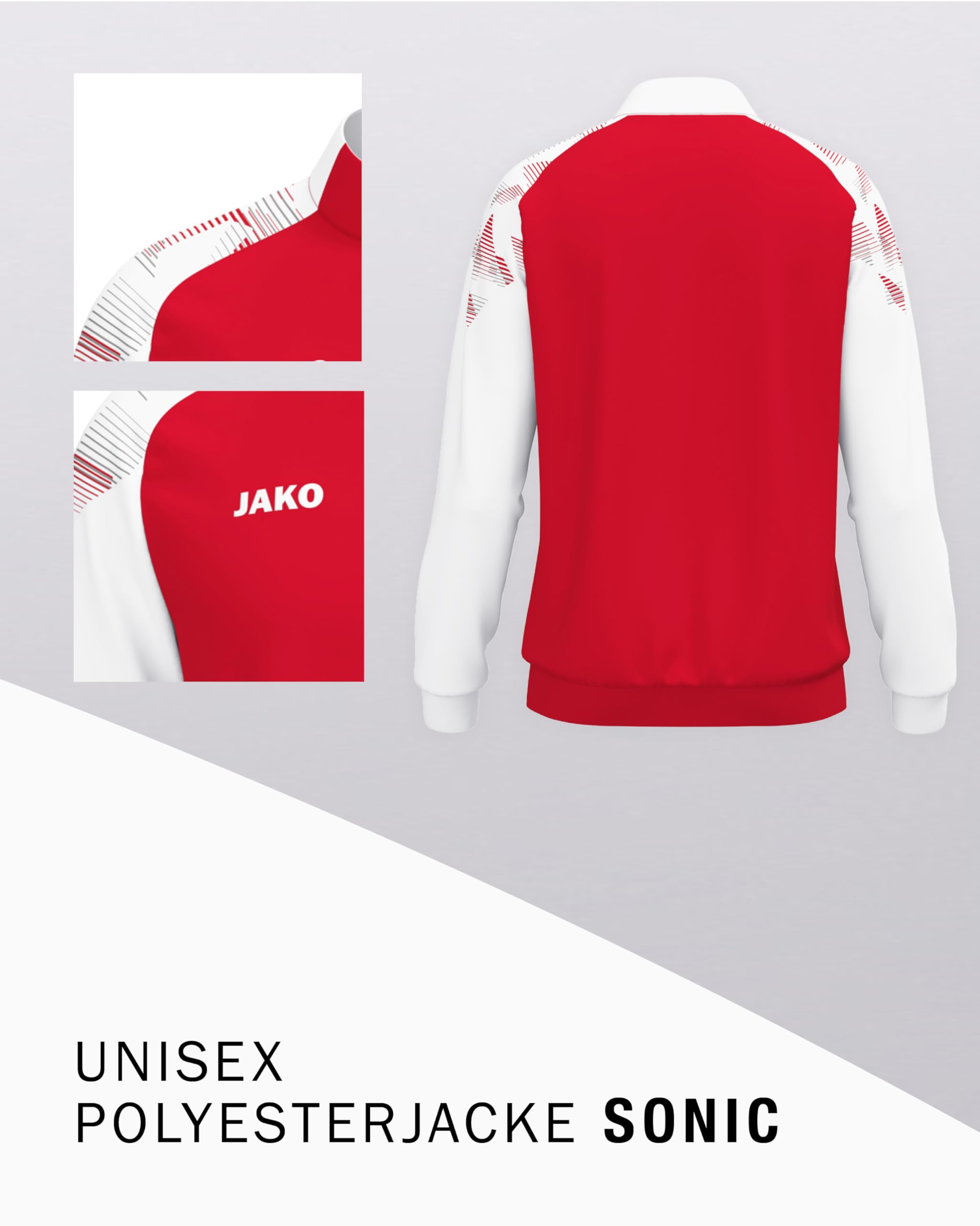 jako-sonic-trainingsjacke-rot-wei-m-recyceltes-polyester image 4