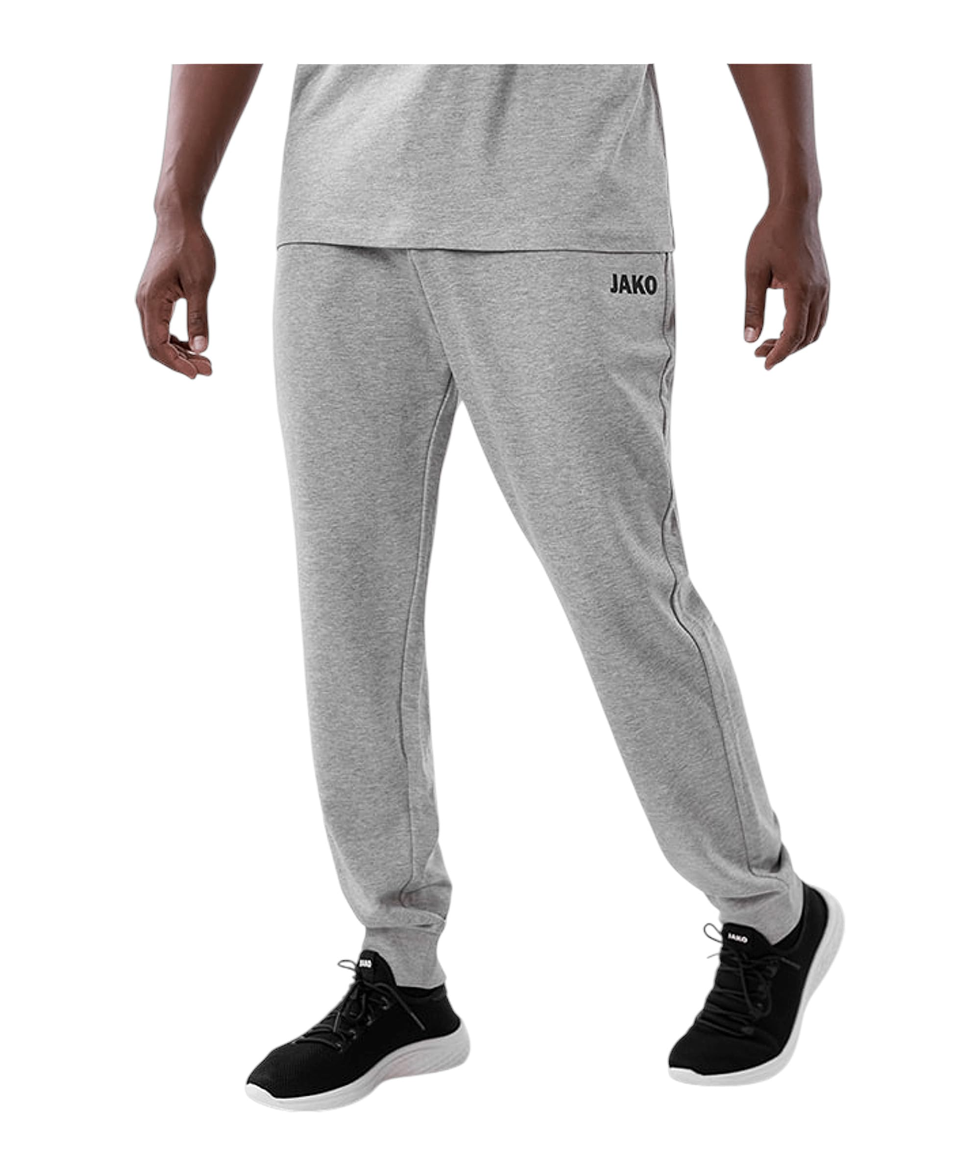 jako-base-jogginghose-kinder-hellgrau-meliert-gr-152 image 2