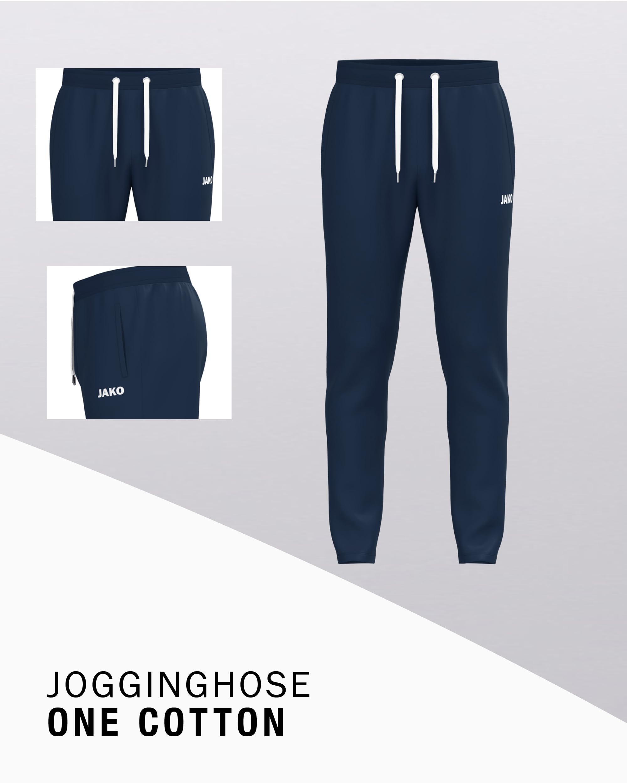 jako-one-cotton-kinder-jogginghose-grau-baumwolle image 3