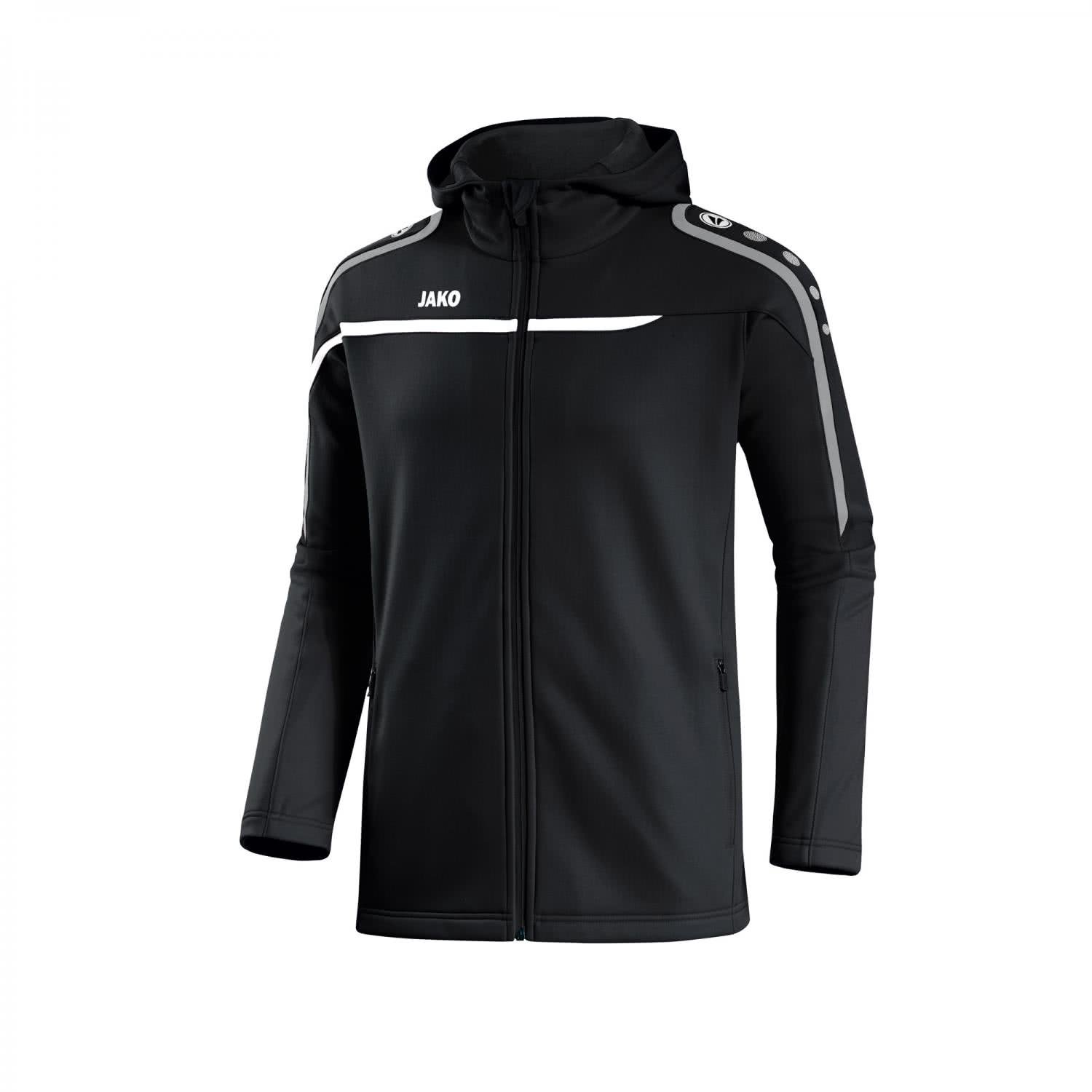 jako-performance-kapuzenjacke-herren-schwarz-wei-grau image 6