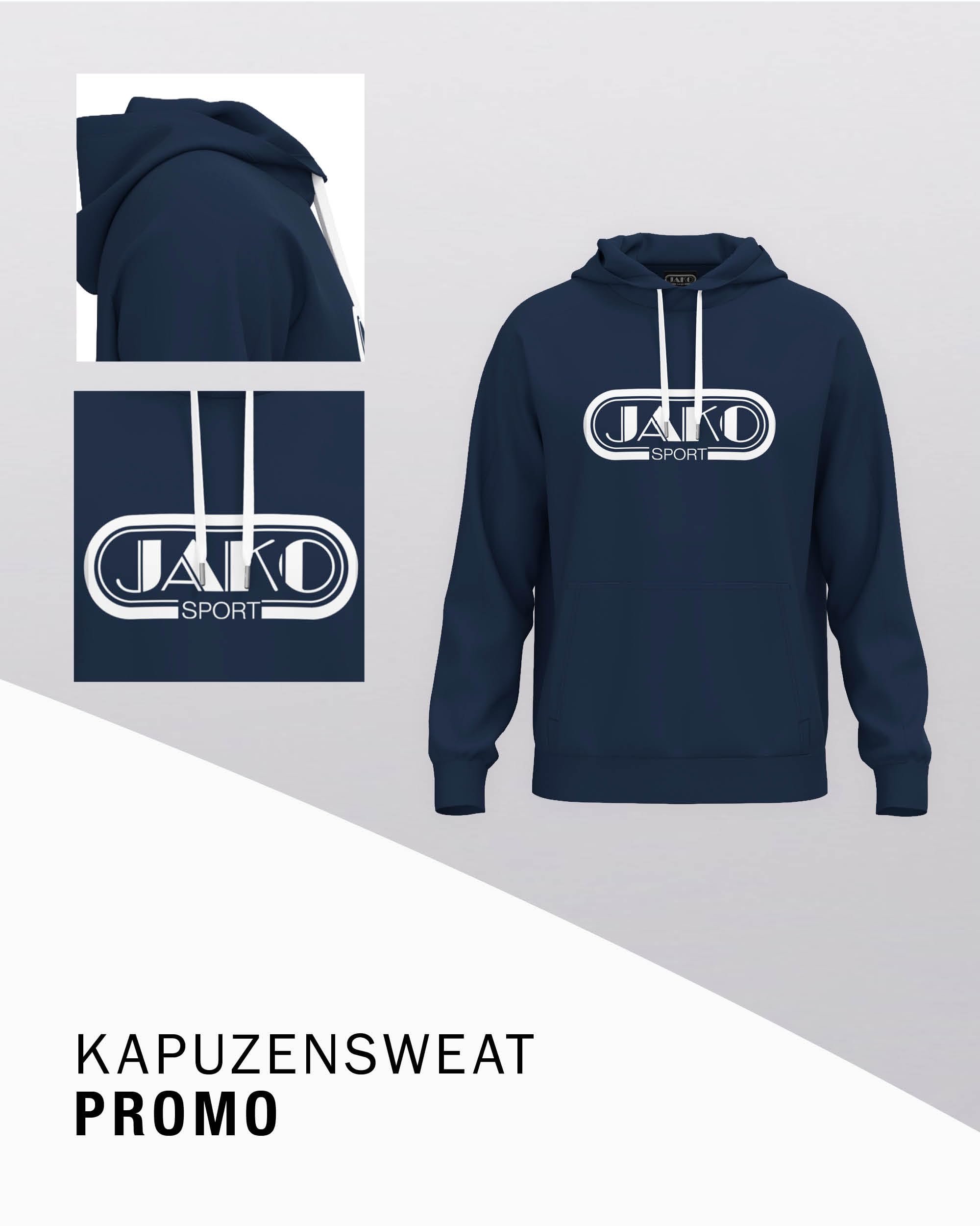 jako-promo-kapuzenpullover-kinder-marine-116-bio-baumwolle image 3